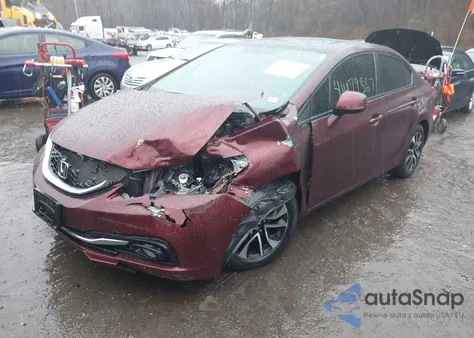 2013 Honda Civic Ex-L from USA, damaged, VIN 19XFB2F96DE008042